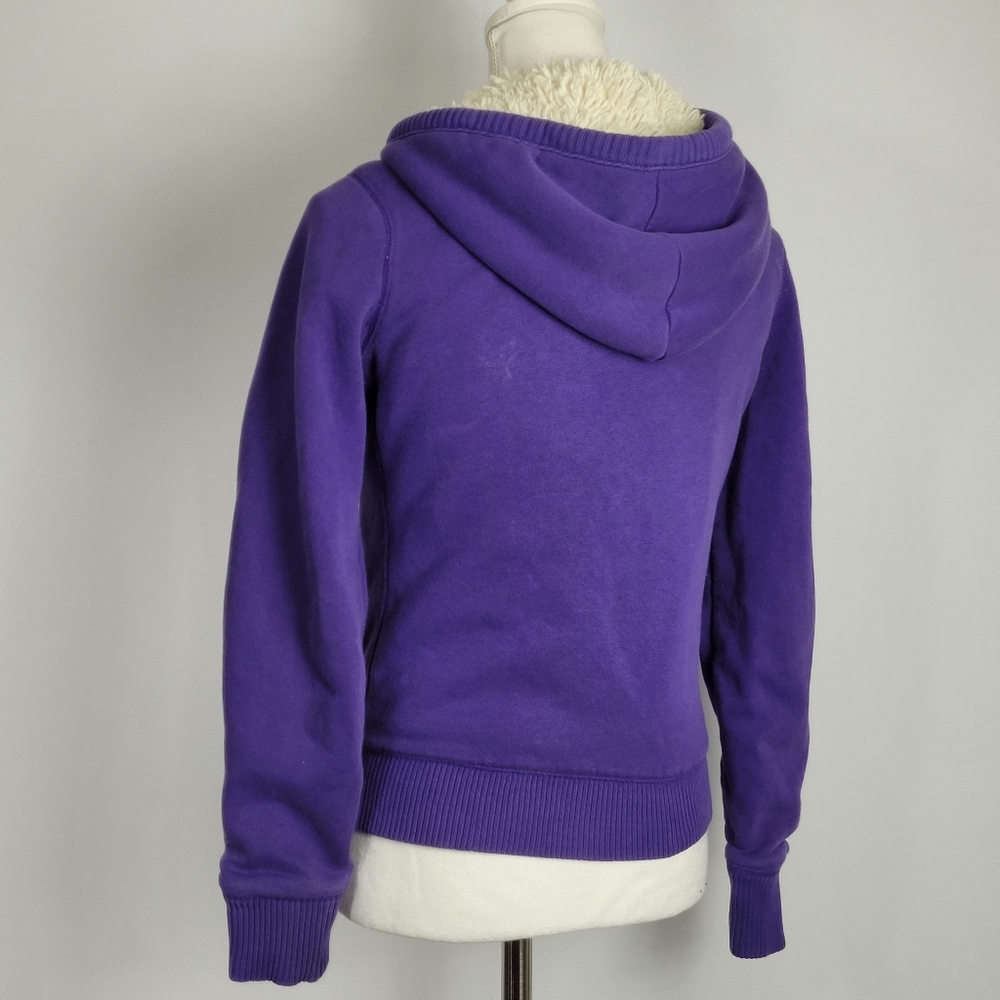 2010 Aeropostale new york Faux Fur lined hoodie size medium - Picture 4 of 14